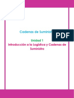 Unidad 1 Introducción A La Logística y Cadenas de Suministro