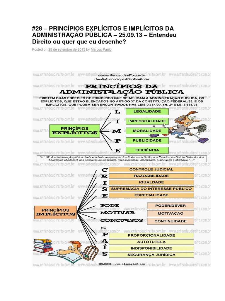 Princípios Implícitos e Explícitos da Administração | PDF ...
