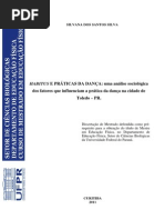 HABITUS E PRATICAS DA DANCA Uma Analise Sociologica Dos Fato