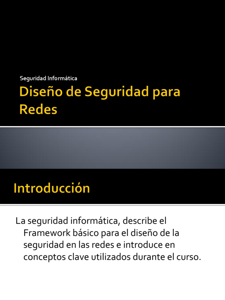 Diseño de Seguridad para Redes PDF | PDF | La seguridad informática ...