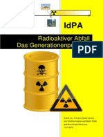 Radioaktive Abfälle - Das Generationenproblem