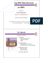 RPG Web Services On IBM I