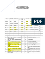 ROUTINE FOR TERM V, OCTOBER 8 - DECEMBER 24, 2014 Modified