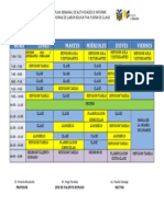 Formato Horas Extraclases (MInisterio Educación) Labor Fuera Del Aula, Por Horas