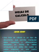 Hojas de Calculo 