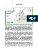 Secciones Página Biotecnología en Colombia