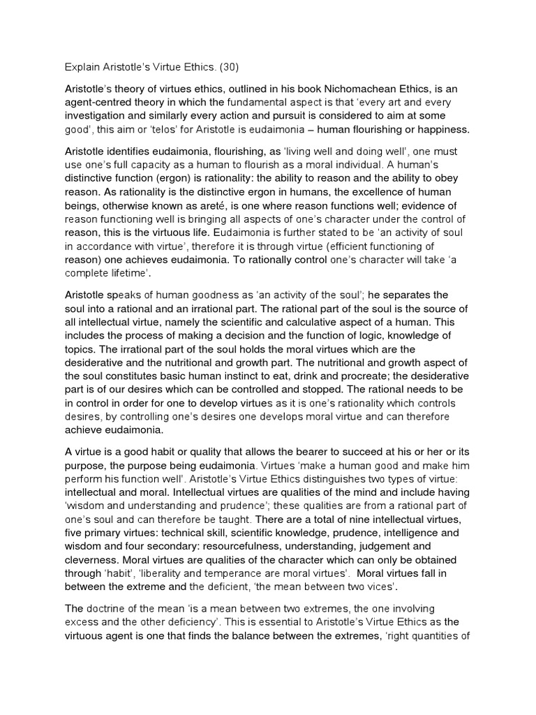 Virtue ethics essay conclusion image