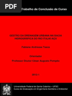 Gestão da drenagem urbana na bacia hidrográfica do rio Itajaí Açu