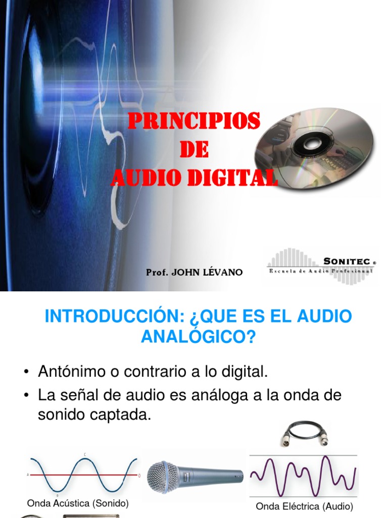 Principios del Audio Digital y Analógico | PDF | Muestreo ...