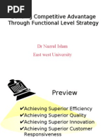 Functional Level Strategy