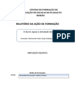 Relatorio Acao Excel Apoio Atividade Docente Bernardina