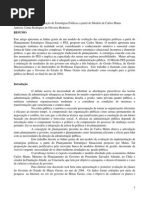 A Avaliação Da Implementação de Estratégias Políticas a Partir Do Modelo de Carlos Matus, Cintia Rodrigues de Oliveira Medeiros