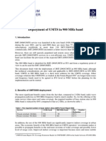 UMTS Forum - Deployment of UMTS in 900 MHz Band