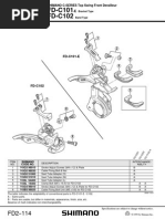 Shimano EV-FD-C101-E, C102 Altus Top Swing Front Derailleur