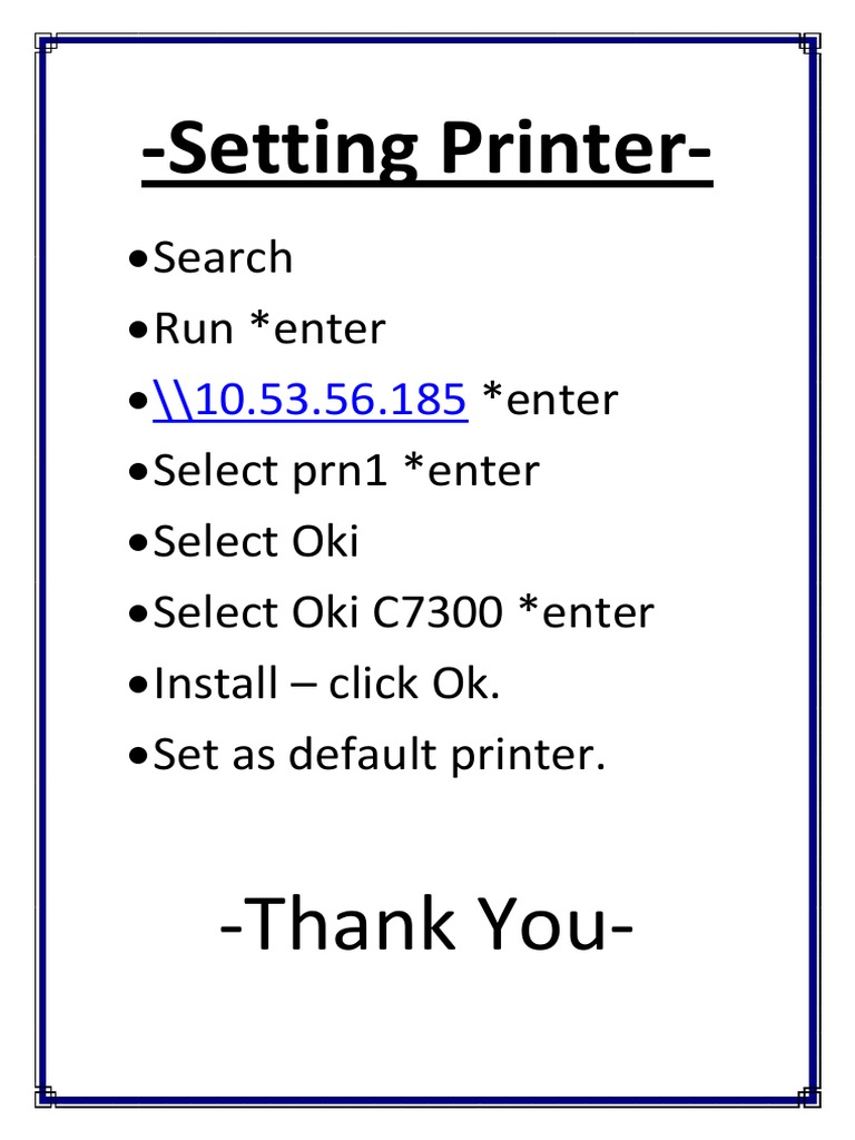 Setting Printer | PDF | Finance & Money Management | Computers