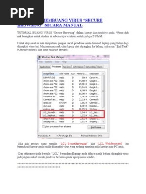 Tutorial Membuang Virus Pdf