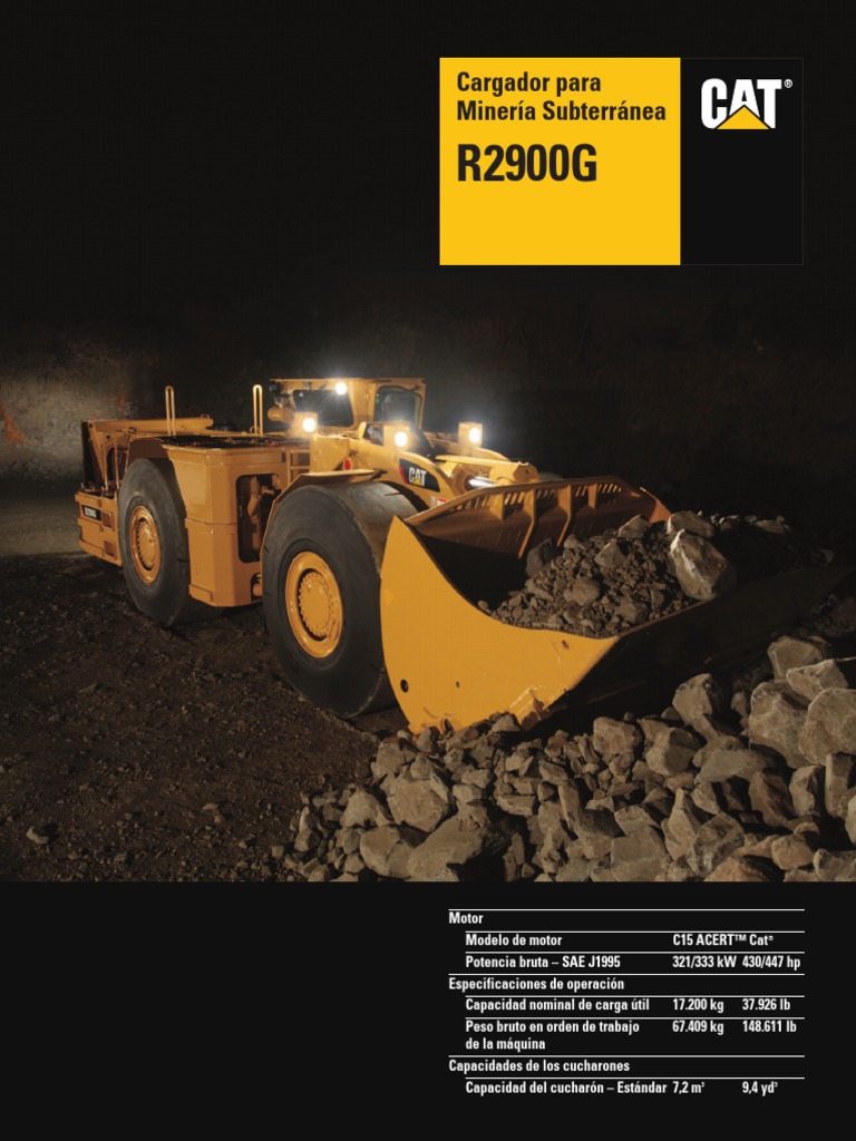 Cargadores de Bajo Perfil Cat r2900g 2012 | Transmisión automática ...