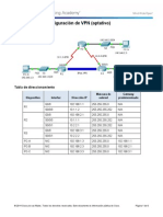 7.1.2.4 Packet Tracer - Configuring VPNs (Optional) Instructions