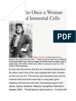 There Was Once a Woman Who Had Immortal Cells
