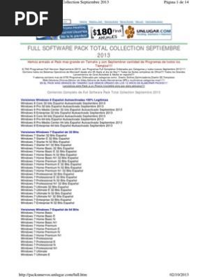 Fosi Total Collection Pdf Windows 7 Familias De Sistemas Operativos