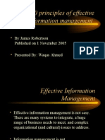 10 Principles of Effective Information Management