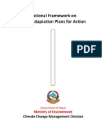 National Framework on Local Adaptation Plans for Action