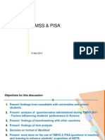 Pelan Pelaksanaan Inisiatif TIMSS PISA 30 Julai