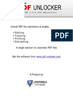 Unlock PDF File Restrictions & Enable Editing Copying Printing Extracting A Single Solution To Unprotect PDF Files Get The Software From