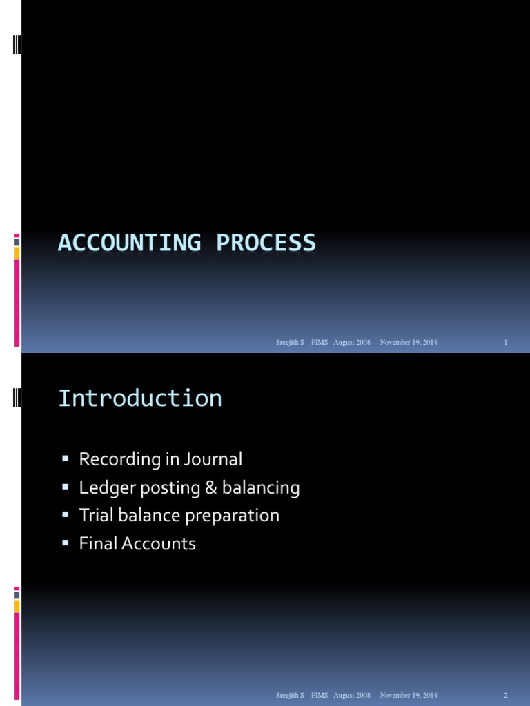 Accounting Process | PDF