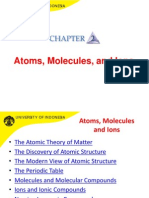 Atoms, Molecules, and Ions: U N Iversit Y Indonesia OF