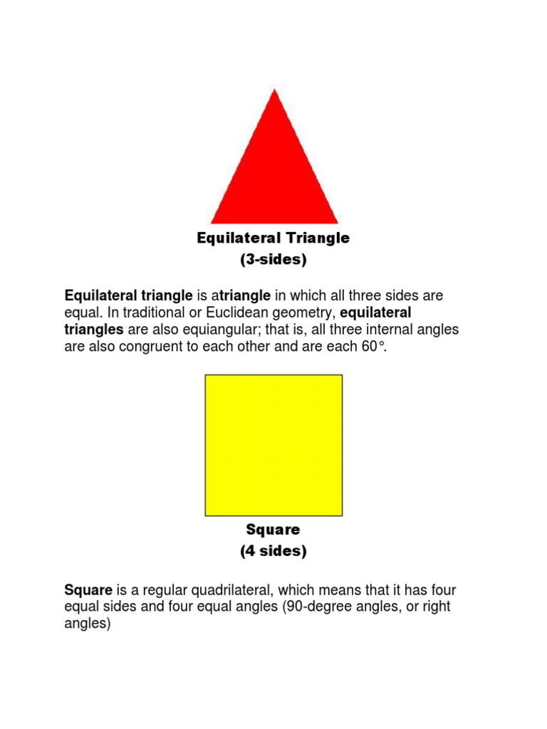 Types of Polygons: 3 to 12 Sides | PDF