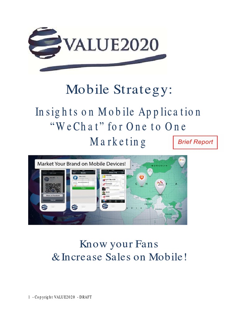 Wechat Marketing Strategy Brief Report | PDF | We Chat | Whats App