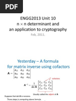 NXN Application To Cryptography