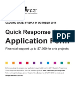 2014 Application Form Quick Response Grant Final