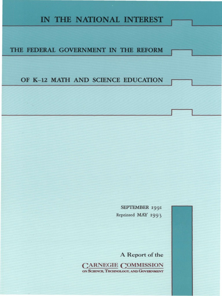 K 12 Education 0991 | PDF | Science Education | Education Reform