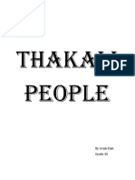 Thakali People: by Avnie Pant Grade: III