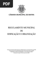 Regulamento Municipal Cm Mafra