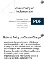 Indonesia's Policy On CDM Implementation: Prasetyadi Utomo Ministry of Environment of Indonesia
