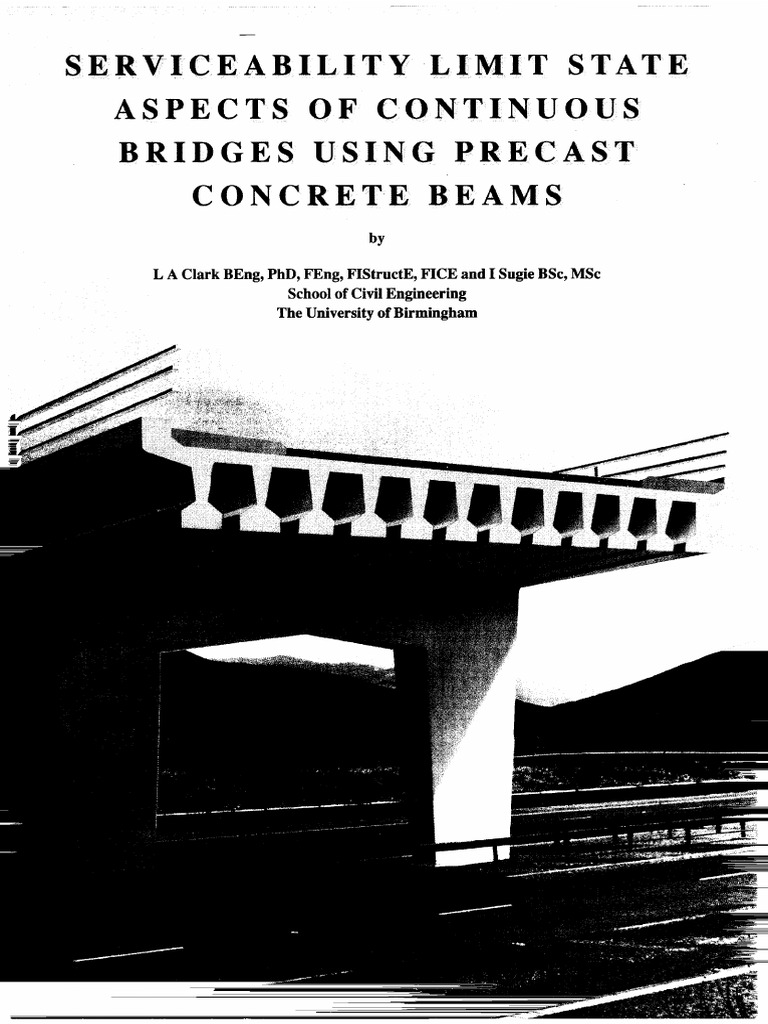 SLS Aspects of Continuous Bridges Using Precast Beams | PDF