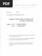 FP&F - E Field & Capacitance Questions Model Answers Included A Material