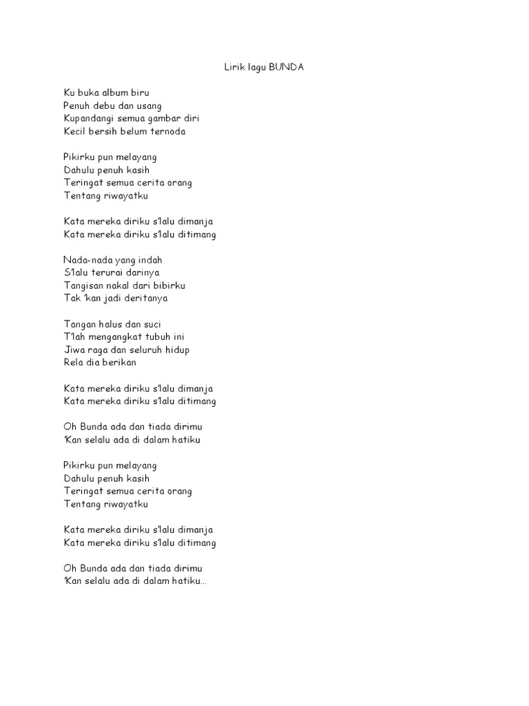 Lirik Album Biru Home School