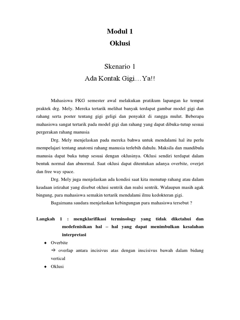 Laporan Tutorial Modul 1 Blok 9 | PDF