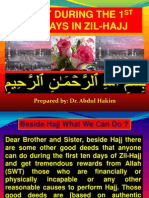 Ibadat During The 1st 10 Days in Zil-Hajj