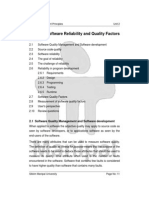 Software Reliability Factors & Quality Management