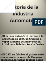 Historia de La Industria Automotriz Argentina