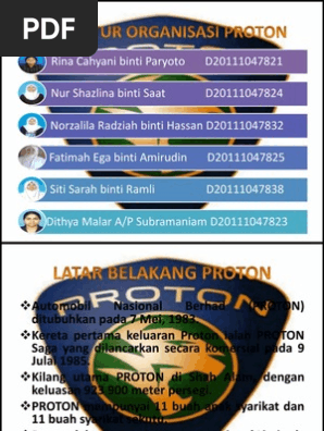 Struktur Organisasi Proton  PDF