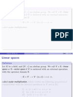 Linear Spaces