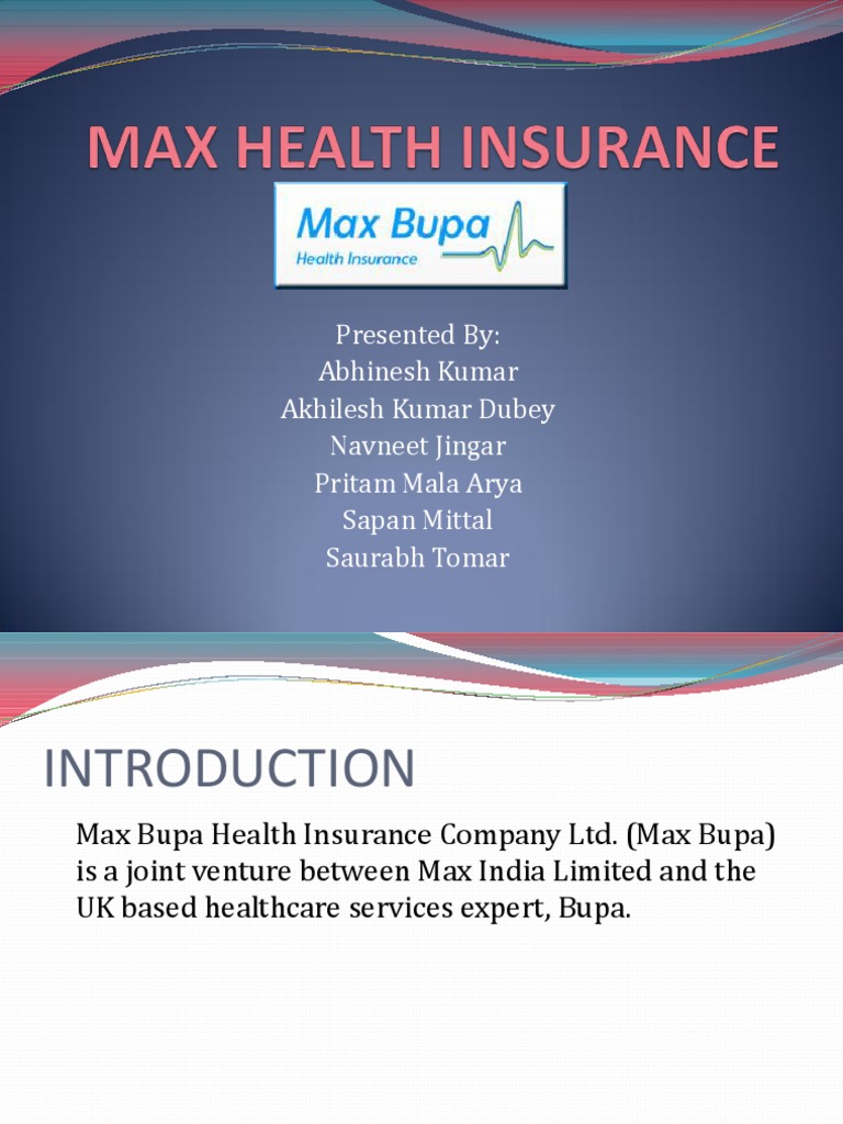 Max Bupa Health Insurance Overview | PDF | Finance & Money Management ...