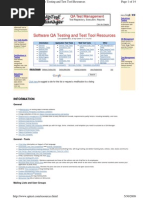 Software Qa Testing and Test Tool Resources