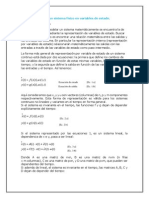 Representar sistemas físicos mediante variables de estado